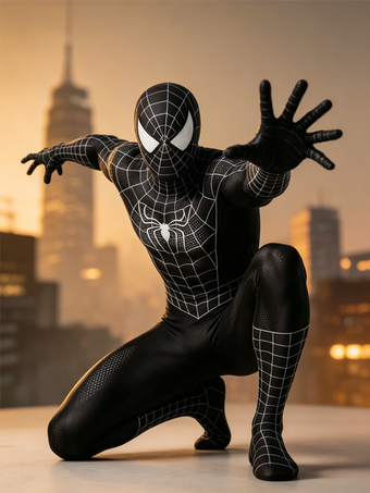 スパイダーマン3 ヴェノム カーニバル ハロウィン コスプレ衣装 キャットスーツ
