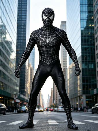 スパイダーマン3 ヴェノム カーニバル ハロウィン コスプレ衣装 キャットスーツ