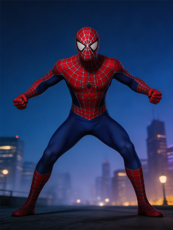 マーベルコミックスパイダーマンマーベルコミックトビーマグワイアスター付きコスプレコスチューム