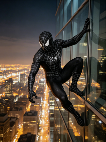 スパイダーマン3 ヴェノム カーニバル ハロウィン コスプレ衣装 キャットスーツ
