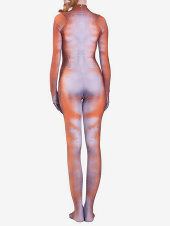 コスチューム キャットスーツ ゼンタイ ネオンボディスーツ ハロウィン コスプレ衣装 3Dデジタルプリント UVグローボディスーツ ホリデーキャットスーツ ゼンタイ