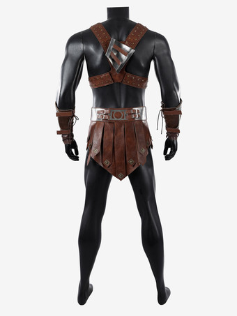 ヒーマン バトルアーマー コスチューム マスターズ・オブ・ザ・ユニバース ウォリアー衣装 胸当て付き 高品質コスプレセット