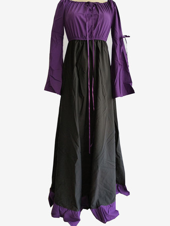 Halloween Mittelalterliches Renaissance-Korsettkleid Vintage Fantasy Faire Kleid Hexen-Ästhetik Outfit