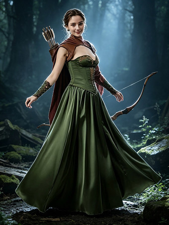 Mittelalterliches Renaissance-Kostüm Wikingerkrieger-Soldatenkleid-Set Korsett langer Rock mit Schulterpanzer
