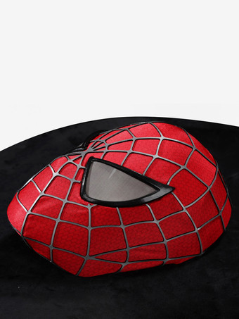 アルティメット・スパイダーマン ハーフフェイスマスク クラシック ライミスーツ小道具 テクスチャード加工3Dプリント 通気性のある生地