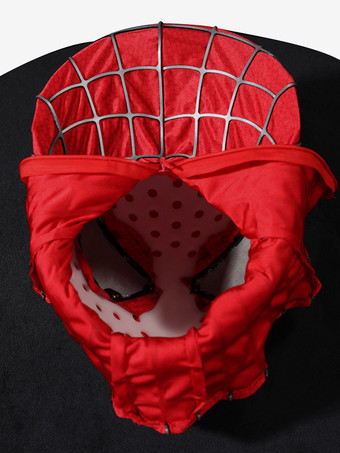 アルティメット・スパイダーマン ハーフフェイスマスク クラシック ライミスーツ小道具 テクスチャード加工3Dプリント 通気性のある生地