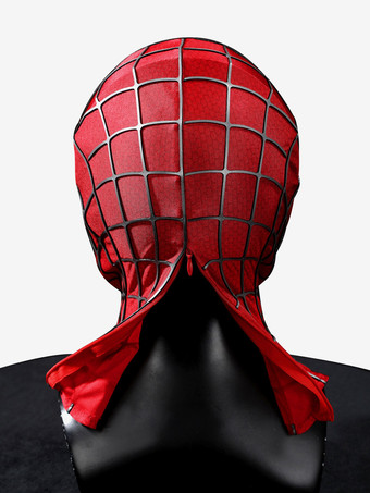 アルティメット・スパイダーマン ハーフフェイスマスク クラシック ライミスーツ小道具 テクスチャード加工3Dプリント 通気性のある生地