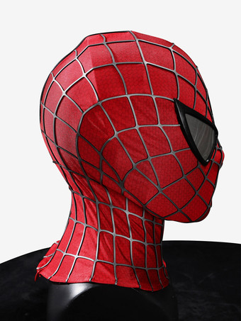 アルティメット・スパイダーマン ハーフフェイスマスク クラシック ライミスーツ小道具 テクスチャード加工3Dプリント 通気性のある生地