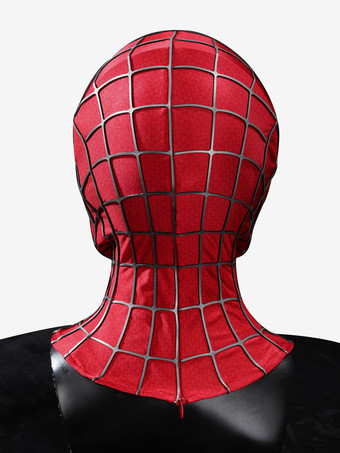 アルティメット・スパイダーマン ハーフフェイスマスク クラシック ライミスーツ小道具 テクスチャード加工3Dプリント 通気性のある生地