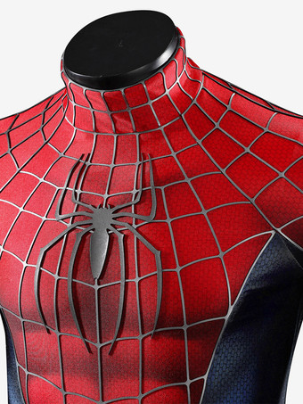 スパイダーマン2 コスプレ衣装セット 映画に忠実なピーター・パーカーのコスプレ衣装 全身スパンデックススーツ シリコンマスク付き