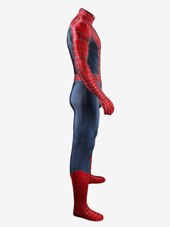 スパイダーマン2 コスプレ衣装セット 映画に忠実なピーター・パーカーのコスプレ衣装 全身スパンデックススーツ シリコンマスク付き