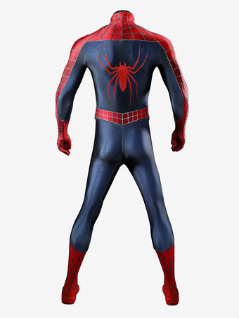 スパイダーマン2 コスプレ衣装セット 映画に忠実なピーター・パーカーのコスプレ衣装 全身スパンデックススーツ シリコンマスク付き