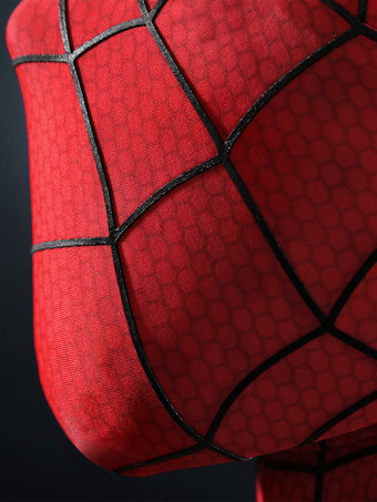 スパイダーマンコスチューム 大人用 ブランド ニューデイ コスプレ衣装 ピーター・パーカー シリコン製ウェブボディスーツ ハーフマスク付き