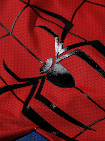 スパイダーマンコスチューム 大人用 ブランド ニューデイ コスプレ衣装 ピーター・パーカー シリコン製ウェブボディスーツ ハーフマスク付き