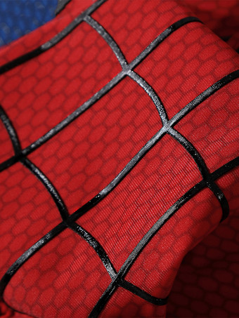 スパイダーマンコスチューム 大人用 ブランド ニューデイ コスプレ衣装 ピーター・パーカー シリコン製ウェブボディスーツ ハーフマスク付き