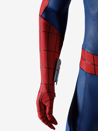 スパイダーマンコスチューム 大人用 ブランド ニューデイ コスプレ衣装 ピーター・パーカー シリコン製ウェブボディスーツ ハーフマスク付き