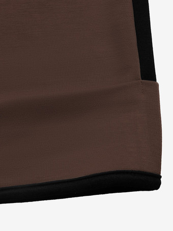 Damen-Jogginghose mit Seitenstreifen weitem Bein elastischem Bund Kordelzug lockerer Passform und Taschen