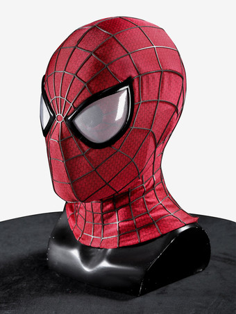 スパイダーマン2 コスプレマスク TASM2スタイル 3Dシリコン製ウェブハーフマスク コスチューム小道具