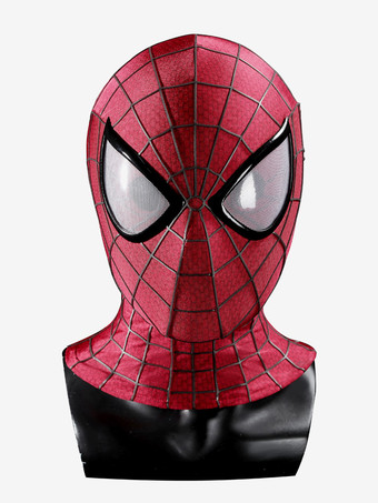 スパイダーマンコスチューム 大人用コスプレ衣装 全身スパンデックススーツ 立体シリコンウェブ付き フルフェイスマスク