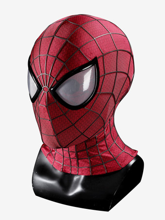 スパイダーマンコスチューム 大人用コスプレ衣装 全身スパンデックススーツ 立体シリコンウェブ付き フルフェイスマスク