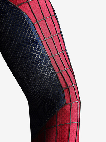 スパイダーマンコスチューム 大人用コスプレ衣装 全身スパンデックススーツ 立体シリコンウェブ付き フルフェイスマスク