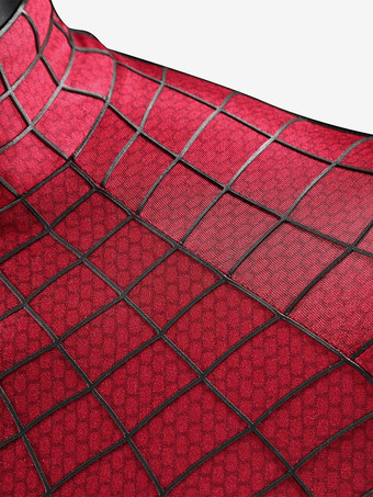 スパイダーマンコスチューム 大人用コスプレ衣装 全身スパンデックススーツ 立体シリコンウェブ付き フルフェイスマスク