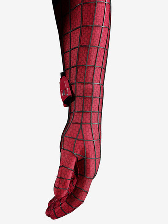 スパイダーマンコスチューム 大人用コスプレ衣装 全身スパンデックススーツ 立体シリコンウェブ付き フルフェイスマスク