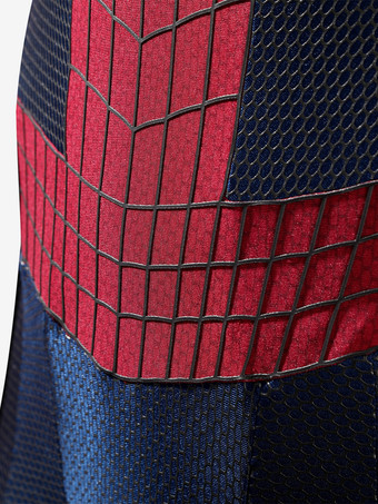 スパイダーマンコスチューム 大人用コスプレ衣装 全身スパンデックススーツ 立体シリコンウェブ付き フルフェイスマスク