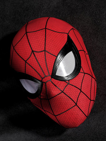 スパイダーマンコスチューム 大人用 ブランド ニューデイ コスプレマスク ピーターパーカー クラシック レッド プロップ シリコン ウェブ ハーフマスク