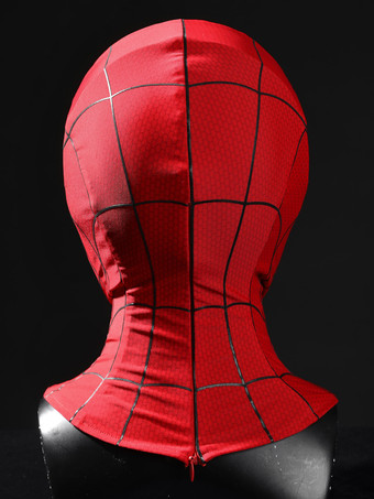 スパイダーマンコスチューム 大人用 ブランド ニューデイ コスプレマスク ピーターパーカー クラシック レッド プロップ シリコン ウェブ ハーフマスク