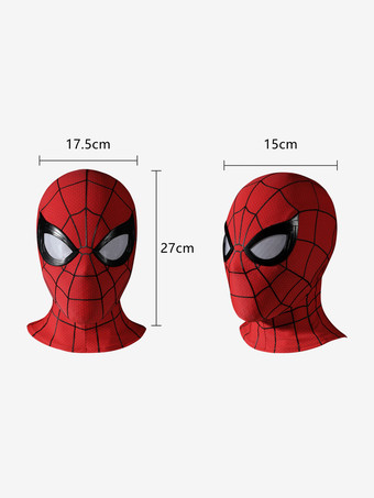 スパイダーマンコスチューム 大人用 ブランド ニューデイ コスプレマスク ピーターパーカー クラシック レッド プロップ シリコン ウェブ ハーフマスク