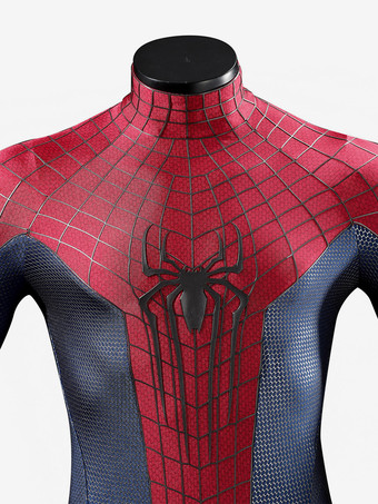 スパイダーマンコスチューム 大人用コスプレ衣装 全身スパンデックススーツ 立体シリコンウェブ付き フルフェイスマスク