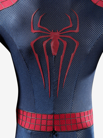 スパイダーマンコスチューム 大人用コスプレ衣装 全身スパンデックススーツ 立体シリコンウェブ付き フルフェイスマスク