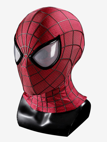 スパイダーマン2 コスプレマスク TASM2スタイル 3Dシリコン製ウェブ付きフルマスク コスチューム小道具