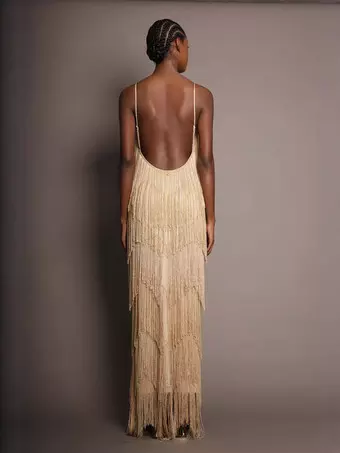 gold semi dress Party Maxi V-Neck Sleeveless Open Shoulder Sexy Formal Summer Dress Off-the-Shoulder