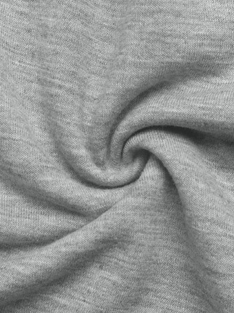 Hose mit Farbblock-Design breitem Bund weitem Bein und Naht vorne hohem Bund lässiger Strickhose