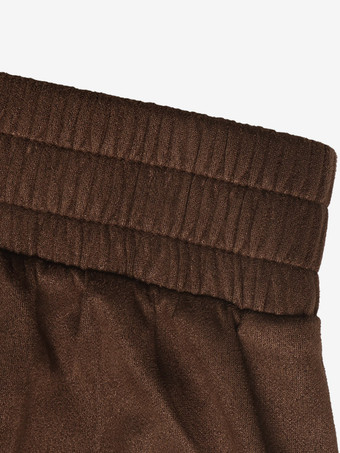 Cargojacke mit Kontrastkragen lockerer Schnitt überschnittene Schultern elastischer Saum Vintage-Kurzmantel