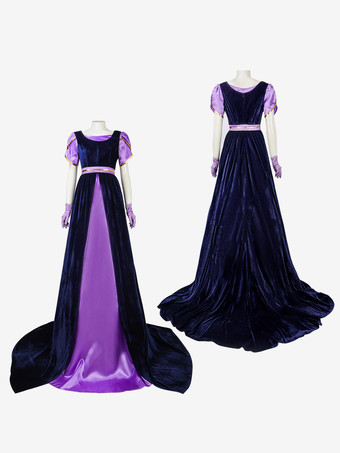 Regency-Kleid für Damen langes Teepartykleid mit Empire-Taille viktorianisches Ballkleid im Stil des 19. Jahrhunderts