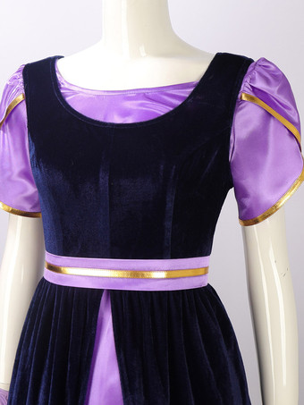 Regency-Kleid für Damen langes Teepartykleid mit Empire-Taille viktorianisches Ballkleid im Stil des 19. Jahrhunderts