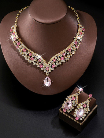 Brautschmuck-Set aus charmantem Metall
