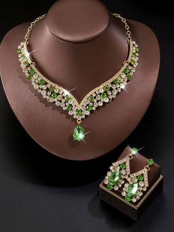 Brautschmuck-Set aus charmantem Metall