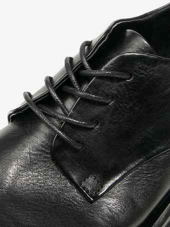 Braune Derby-Schuhe aus Rindsleder mit runder Zehenpartie Schnürschuhe Freizeitschuhe