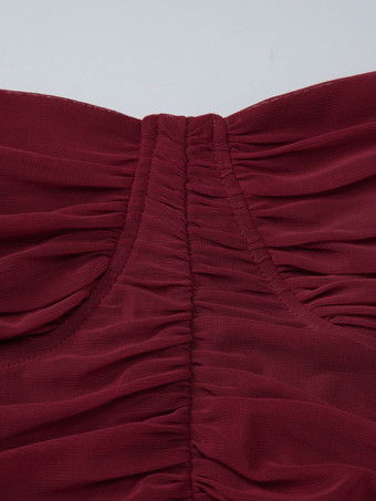 Robes de soirée longues sans manches à bretelles décolleté sexy robes roses