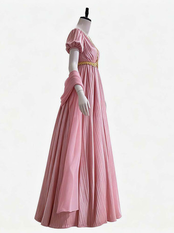 Regency-Damenkleid im Jane-Austen-Stil viktorianisches Kleid aus dem 19. Jahrhundert Empire-Kleid