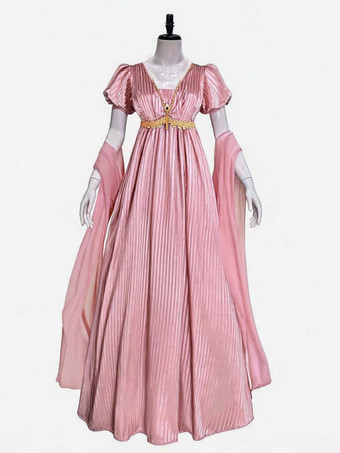 Regency-Damenkleid im Jane-Austen-Stil viktorianisches Kleid aus dem 19. Jahrhundert Empire-Kleid