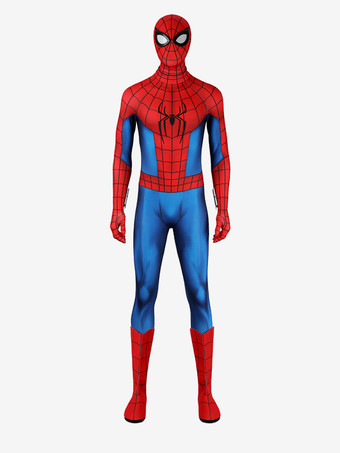 レッド スパイダーマン ブランドニューデイ ピーター・パーカー マルチバーススーツ コスプレ衣装（フード付き）