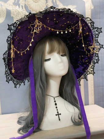 ゴシックロリータ帽子 ピンク リボン フリル アクセサリー レース ポリエステル ロリータ アクセサリー