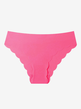 シームレススカラップエッジローライズソングショーツソフト通気性