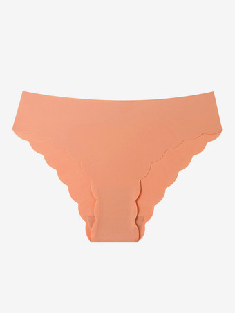 シームレススカラップエッジローライズソングショーツソフト通気性