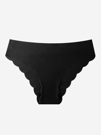 シームレススカラップエッジローライズソングショーツソフト通気性